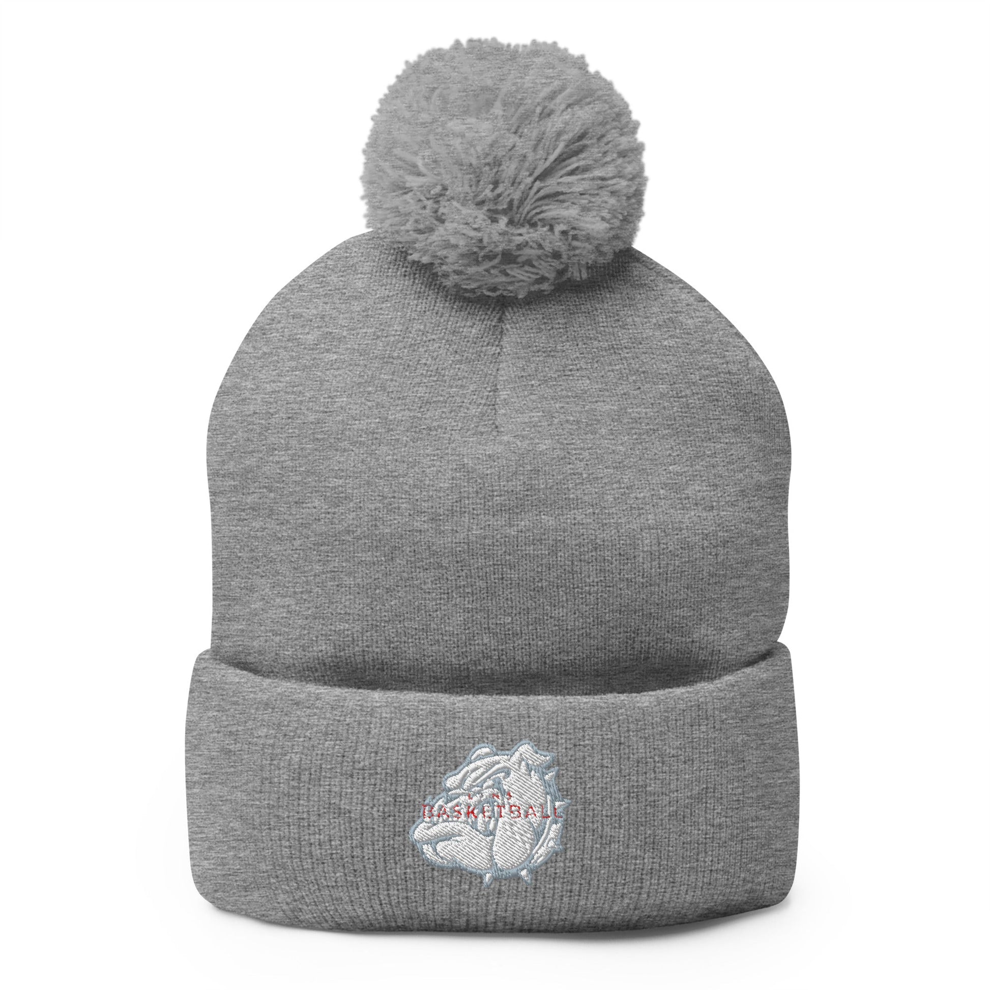 Pom - Pom Beanie | Lynn English Cheerleading | Bulldogs Basketball Logo