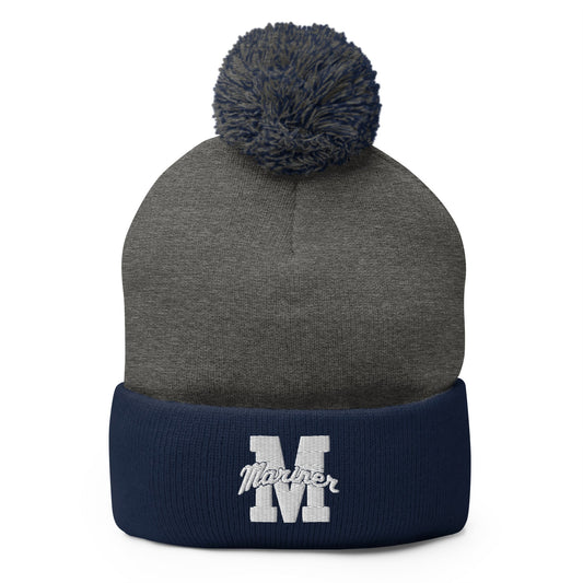 Pom-Pom Beanie | Mariner girls soccer | Script Logo