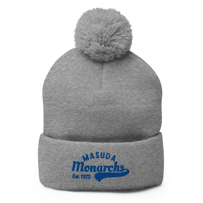 Pom - Pom Beanie | Masuda Middle School | Script Logo