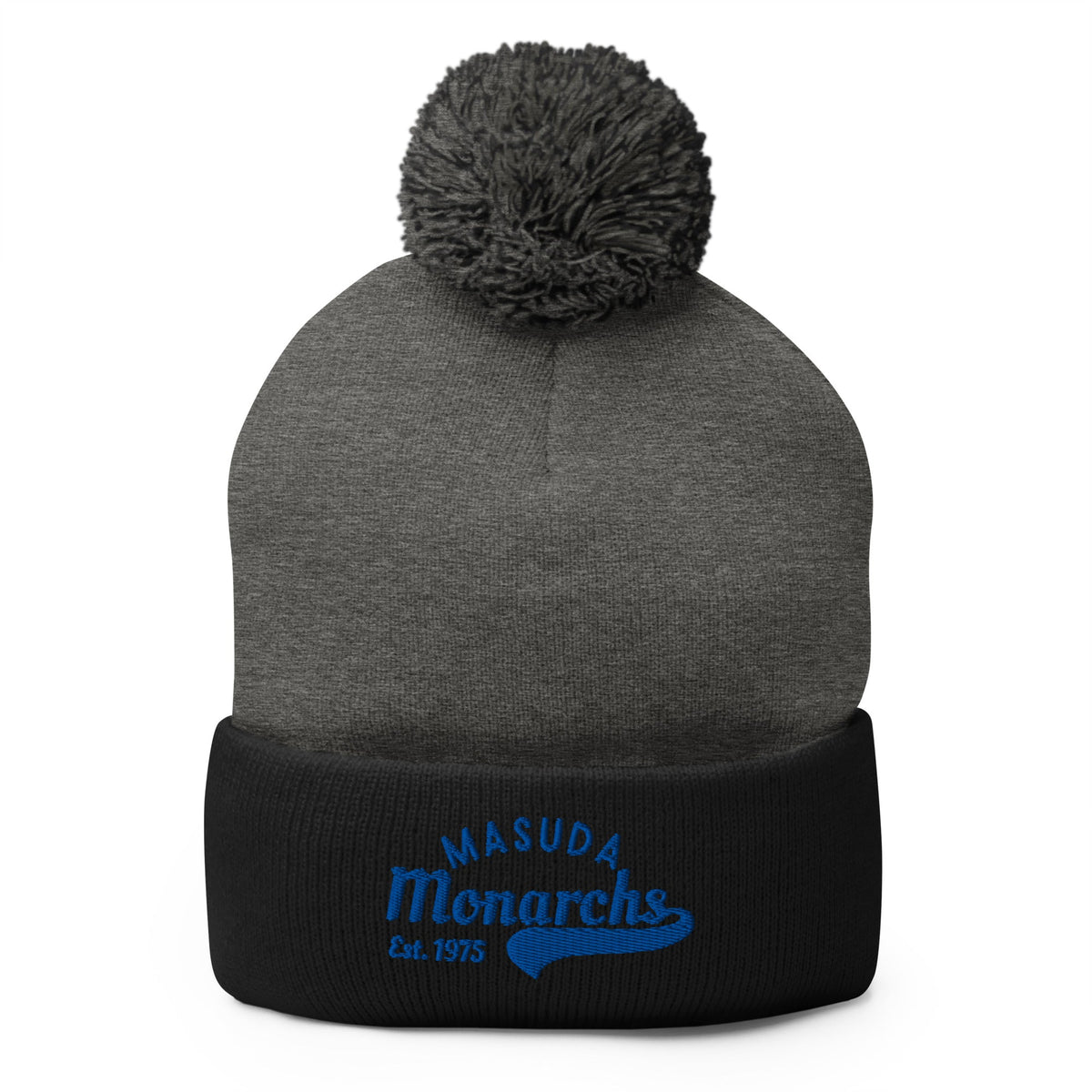 Pom - Pom Beanie | Masuda Middle School | Script Logo