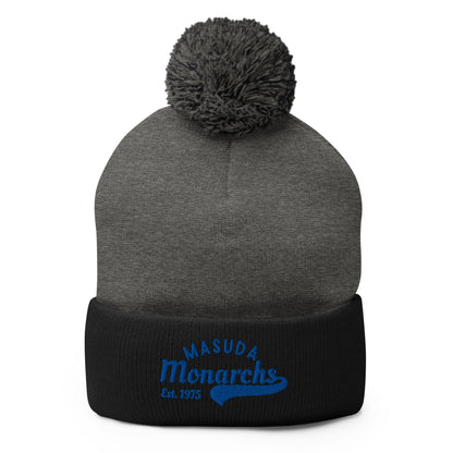 Pom - Pom Beanie | Masuda Middle School | Script Logo