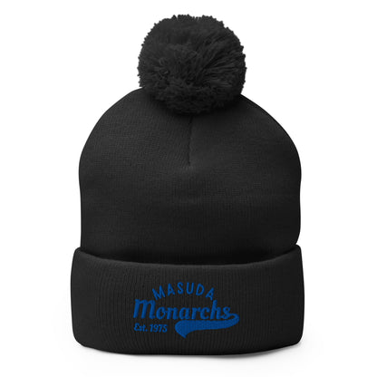 Pom - Pom Beanie | Masuda Middle School | Script Logo