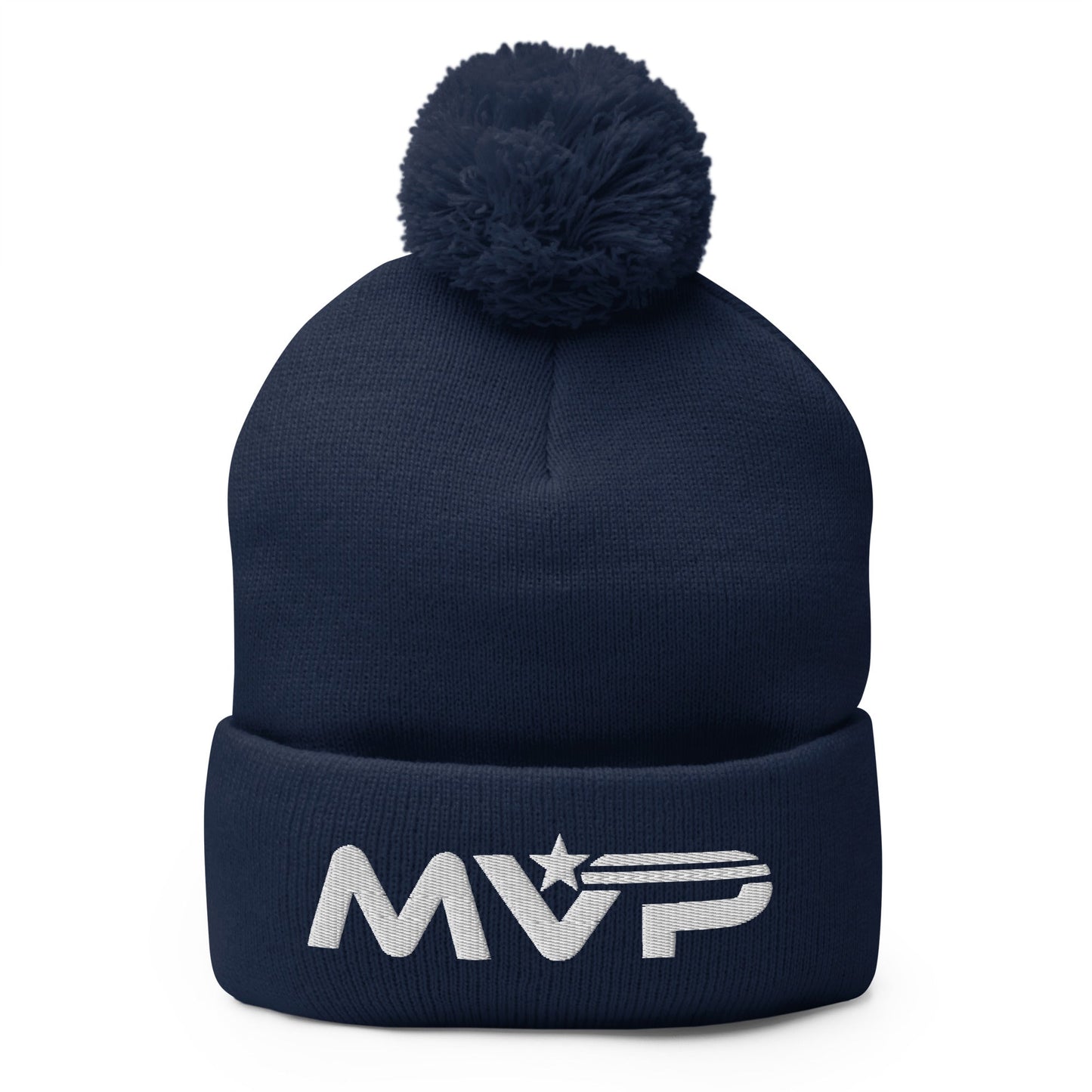 Pom-Pom Beanie | Maximum Velocity Youth Sports | Vanguard Logo