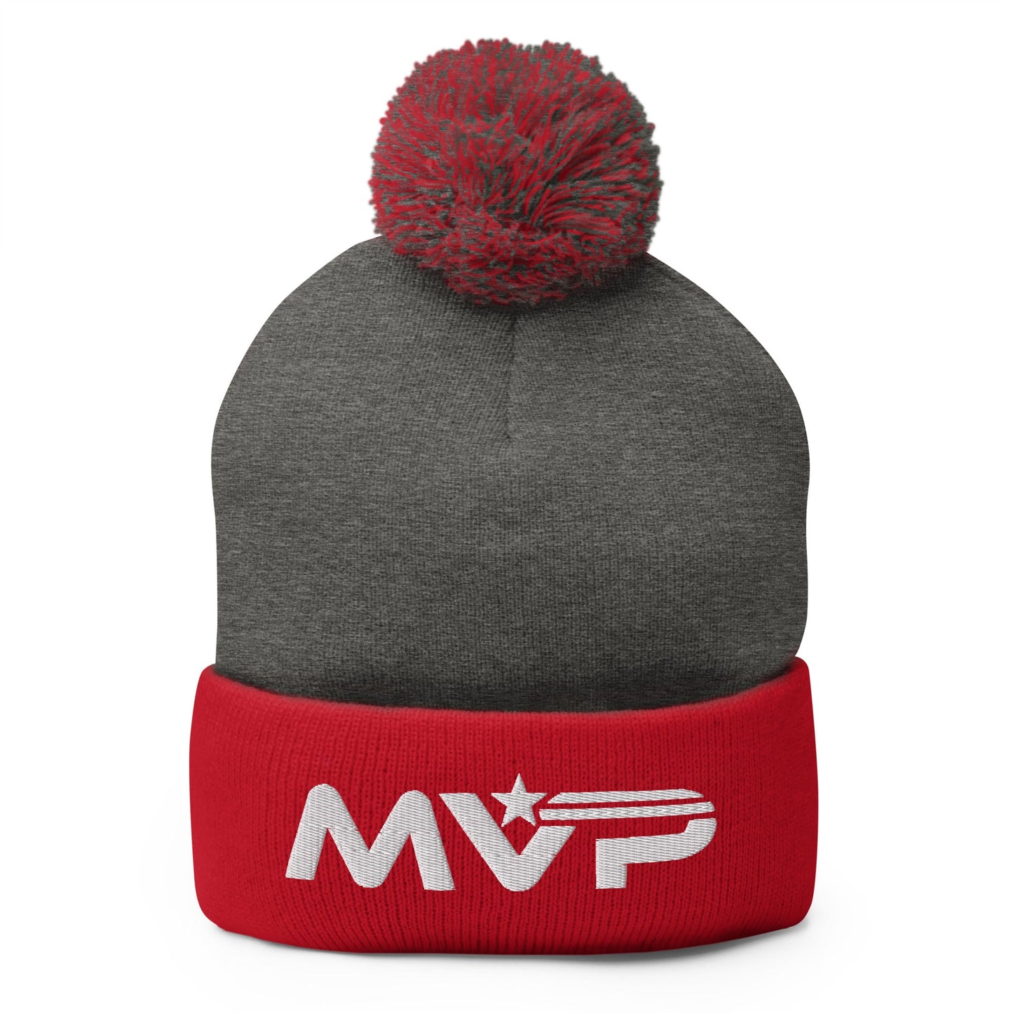 Pom-Pom Beanie | Maximum Velocity Youth Sports | Vanguard Logo