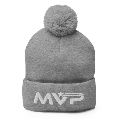 Pom-Pom Beanie | Maximum Velocity Youth Sports | Vanguard Logo
