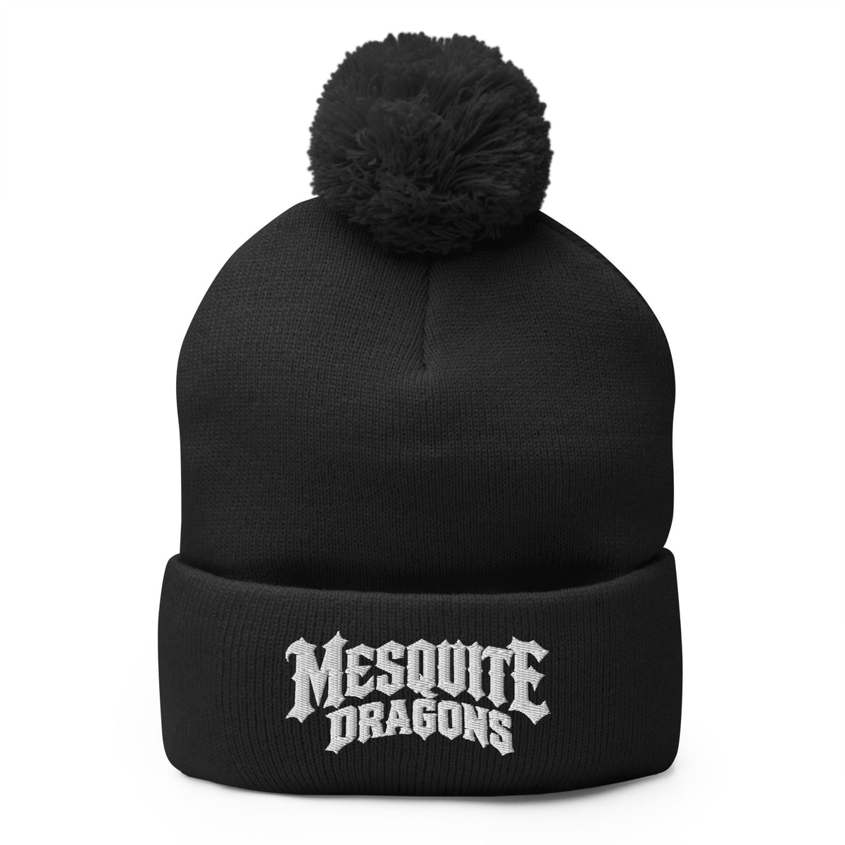 Pom-Pom Beanie | Mesquite High School | Crest Logo