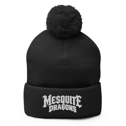 Pom-Pom Beanie | Mesquite High School | Crest Logo