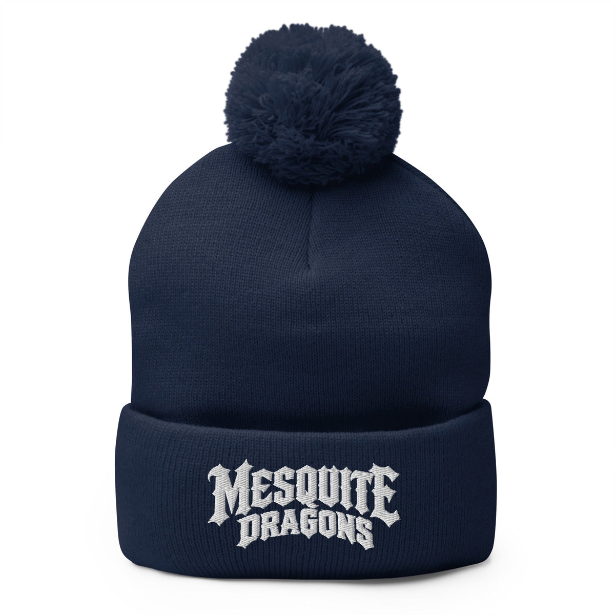 Pom-Pom Beanie | Mesquite High School | Crest Logo