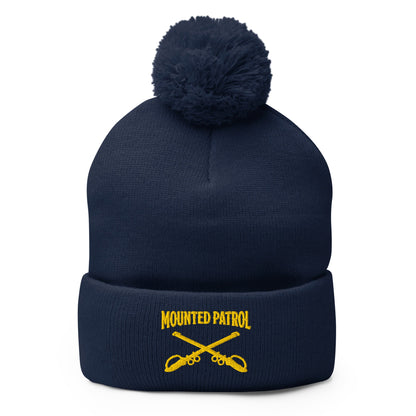 Pom - Pom Beanie | Metro Nashville Police Department Horse Mounted Patrol | Sabres Logo