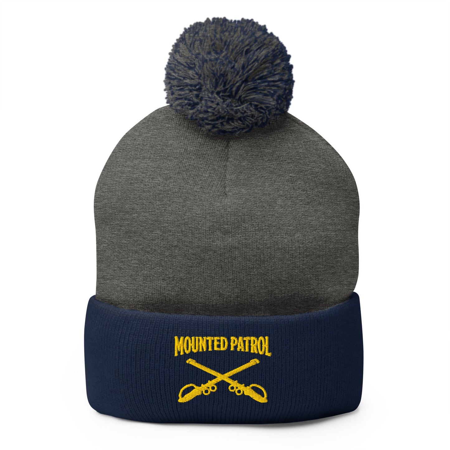 Pom - Pom Beanie | Metro Nashville Police Department Horse Mounted Patrol | Sabres Logo