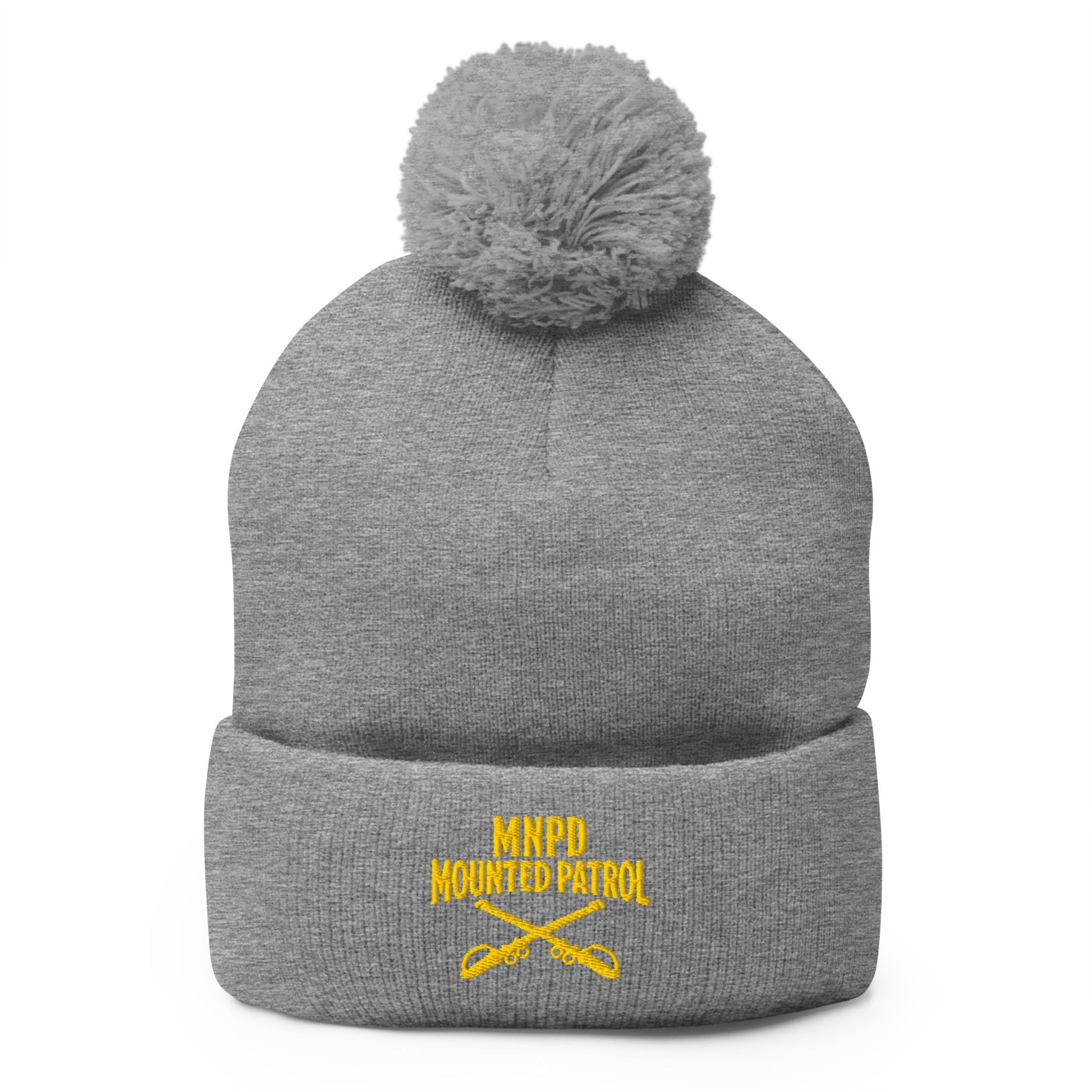 Pom-Pom Beanie | Metro Nashville Police Department Horse Mounted Patrol | Sabres MNPD Logo