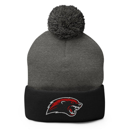 Pom - Pom Beanie | Midwest Badgers | Emblem Logo