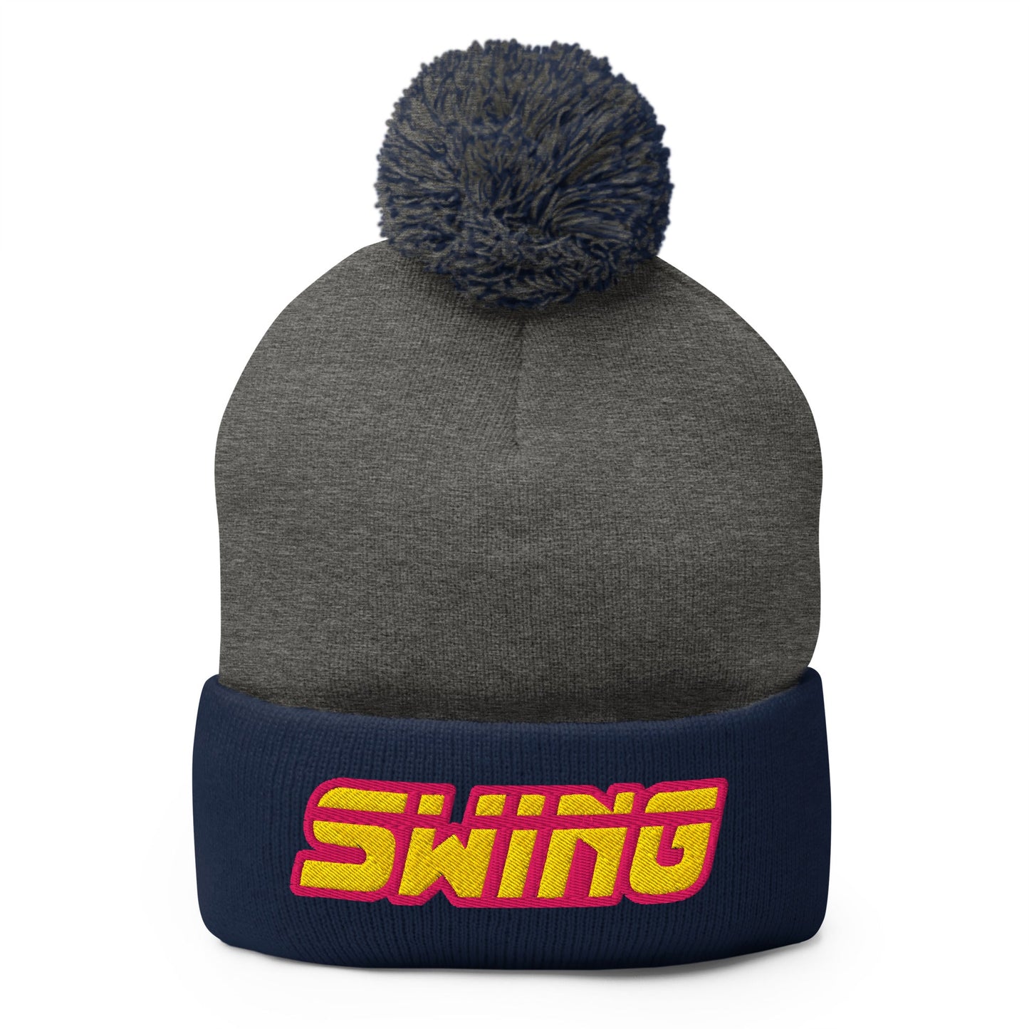 Pom - Pom Beanie | Midwest Swing Softball | Mark Logo