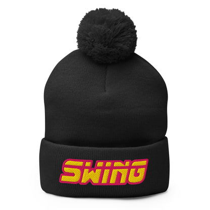 Pom - Pom Beanie | Midwest Swing Softball | Mark Logo