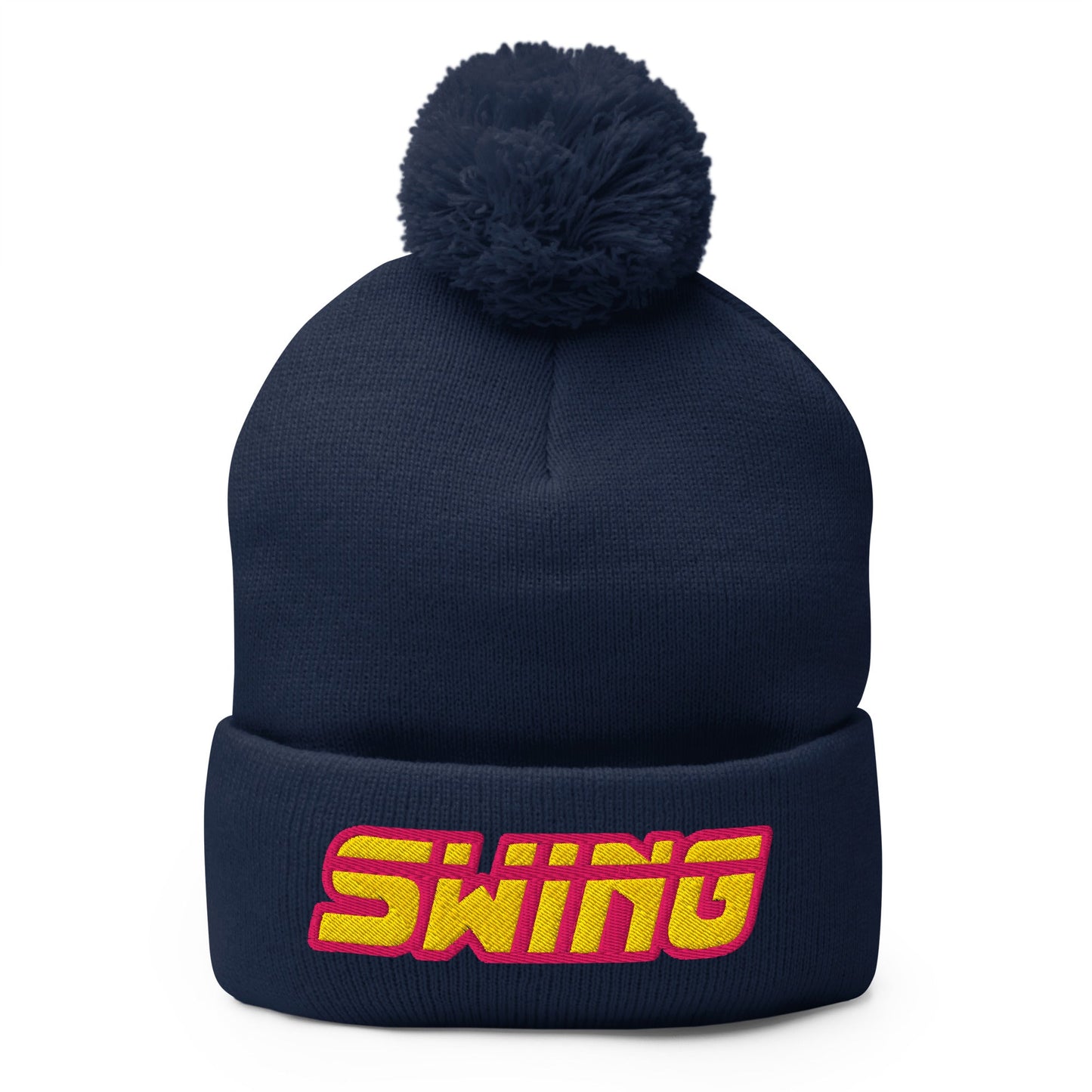 Pom - Pom Beanie | Midwest Swing Softball | Mark Logo