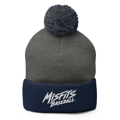 Pom-Pom Beanie | Misfits Baseball | Athletics Logo