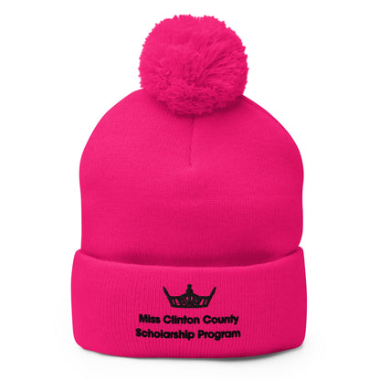 Pom - Pom Beanie | Miss Clinton County Scholarship Program