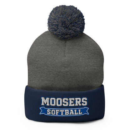 Pom - Pom Beanie | Moosers | Moose Diamond Mark Logo