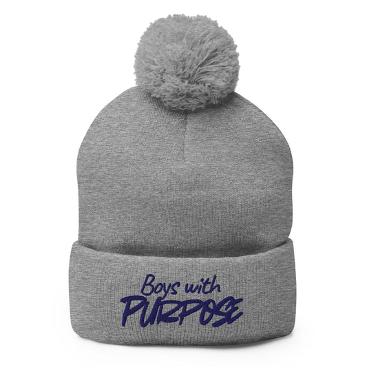 Pom - Pom Beanie | NES - Boys with Purpose | Boys with Purpose Logo