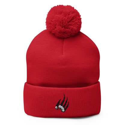 Pom - Pom Beanie | New England Beasts | Claw Logo