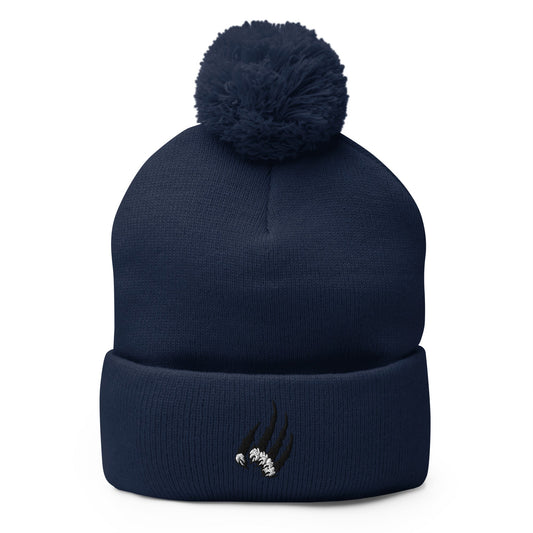 Pom - Pom Beanie | New England Beasts | Claw Logo
