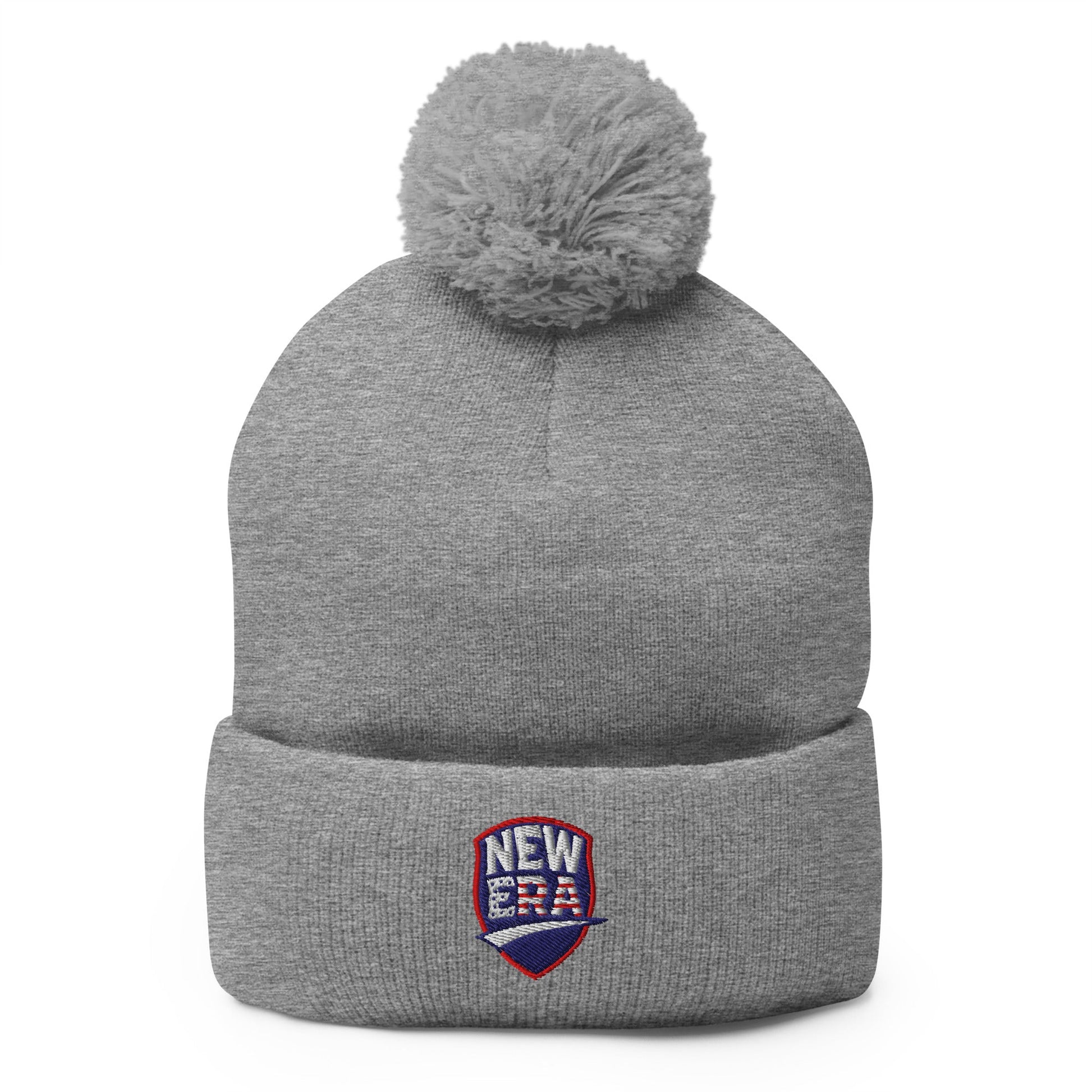 Pom - Pom Beanie | New Era Softball | Badge Logo