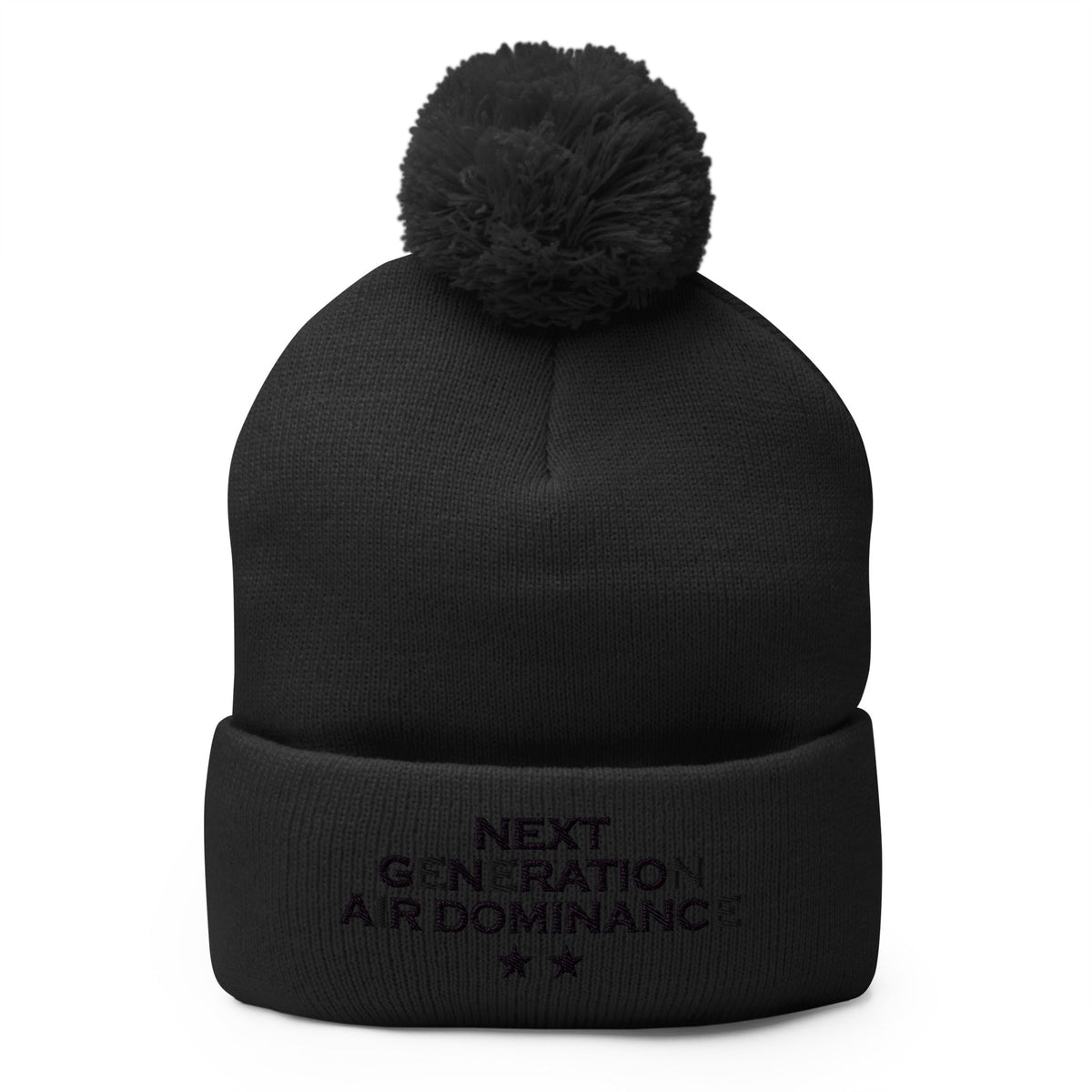 Pom-Pom Beanie | Next Generation Air Dominance | Modern Script Logo