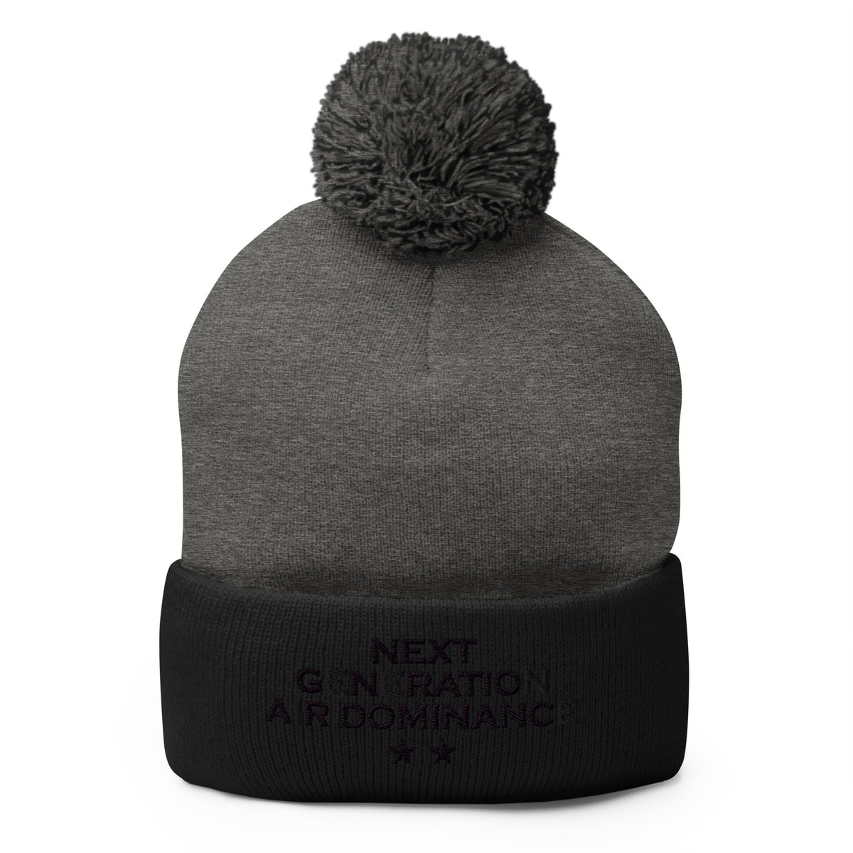 Pom-Pom Beanie | Next Generation Air Dominance | Modern Script Logo