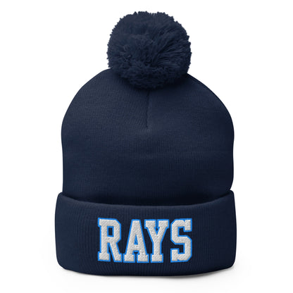 Pom - Pom Beanie | Next Level Rays | Block Logo