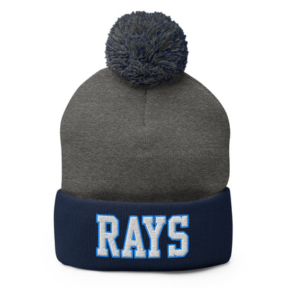 Pom - Pom Beanie | Next Level Rays | Block Logo