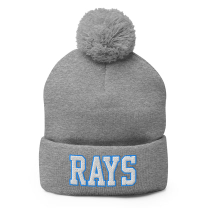 Pom - Pom Beanie | Next Level Rays | Block Logo
