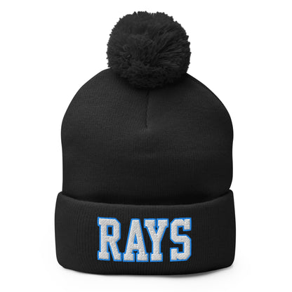 Pom - Pom Beanie | Next Level Rays | Block Logo
