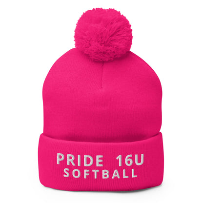 Pom-Pom Beanie | NNY Pride Softball | Emblem Logo