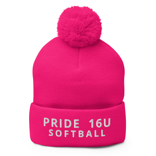 Pom-Pom Beanie | NNY Pride Softball | Emblem Logo