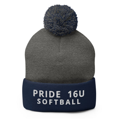 Pom-Pom Beanie | NNY Pride Softball | Emblem Logo