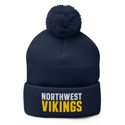 Pom - Pom Beanie | Northwest High School | Vikings Logo