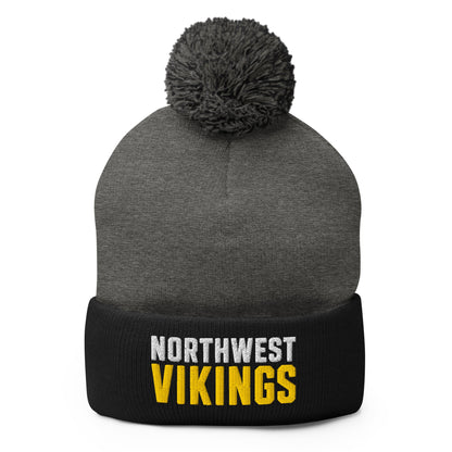 Pom - Pom Beanie | Northwest High School | Vikings Logo
