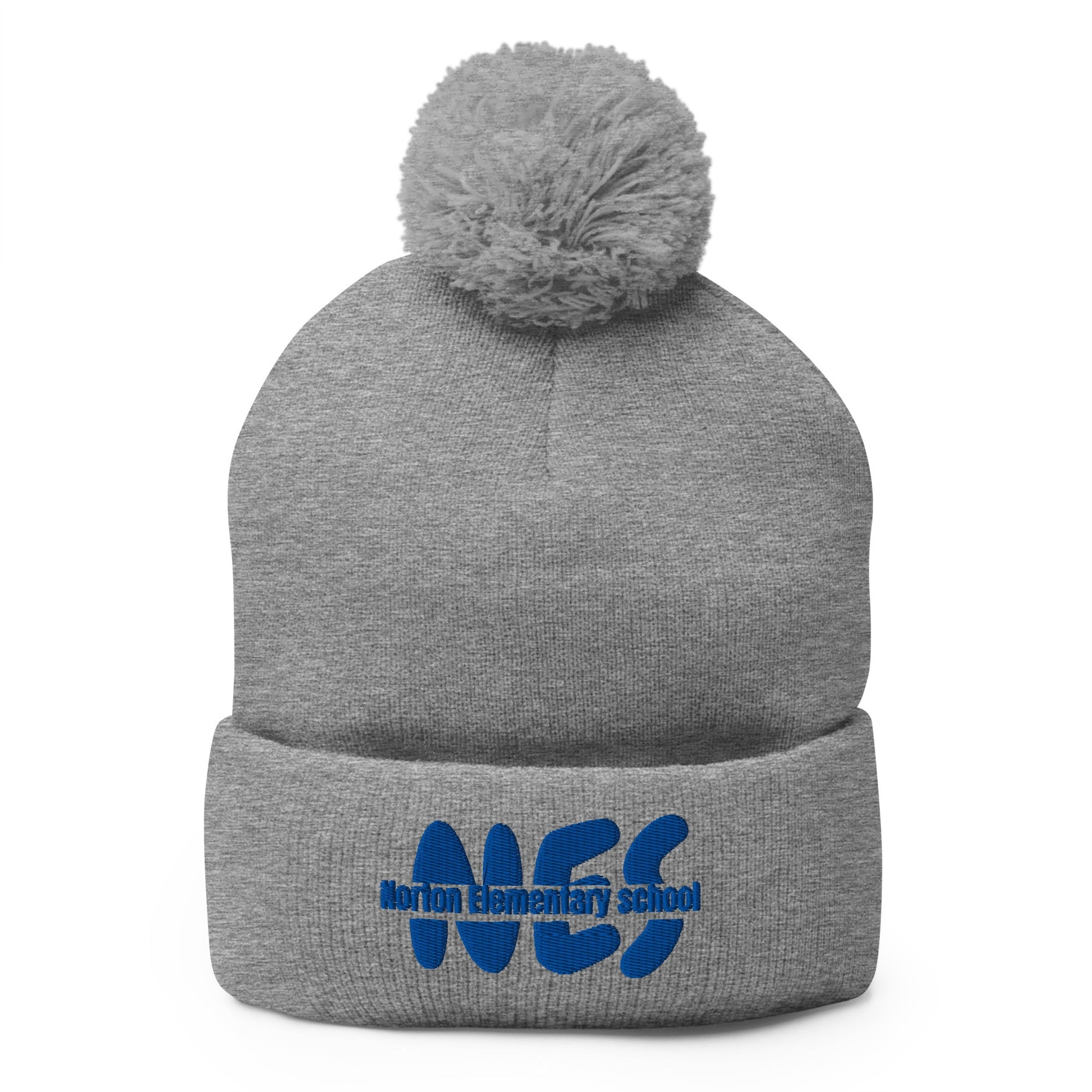 Pom - Pom Beanie | Norton Elementary School | NES Logo