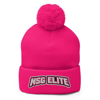 Pom - Pom Beanie | NSG Elite Women’s Basketball | Vanguard Shield Logo