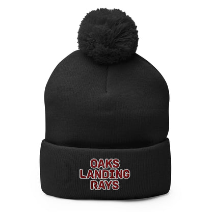 Pom - Pom Beanie | OAKS LANDING RAYS | Badge Logo