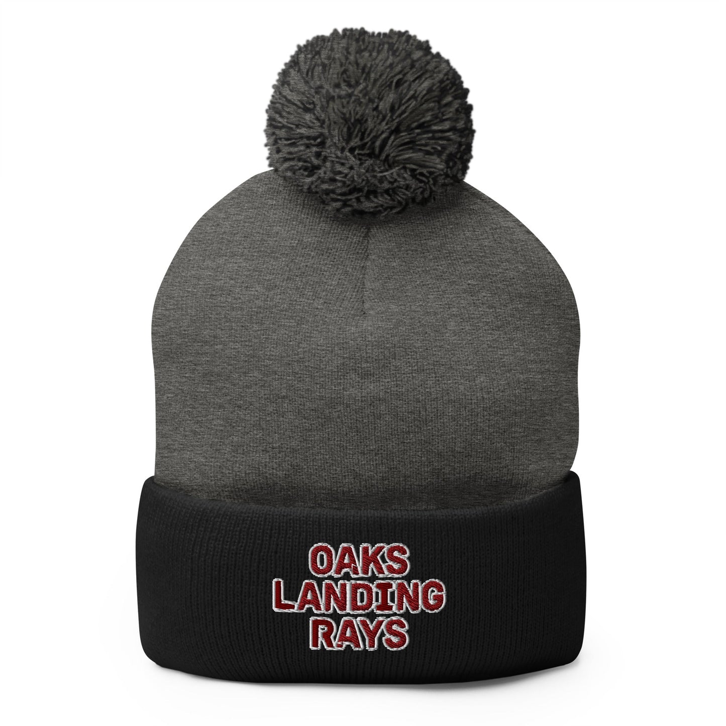 Pom - Pom Beanie | OAKS LANDING RAYS | Badge Logo
