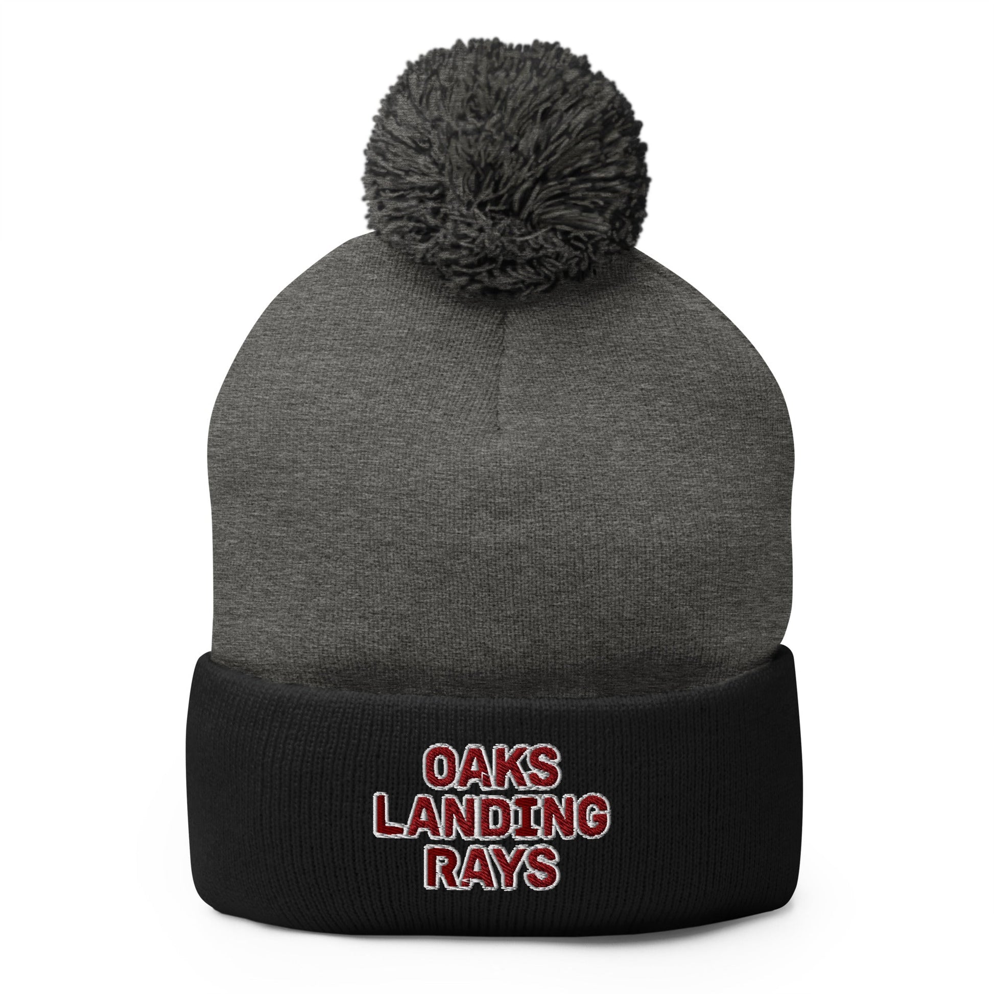 Pom - Pom Beanie | OAKS LANDING RAYS | Badge Logo