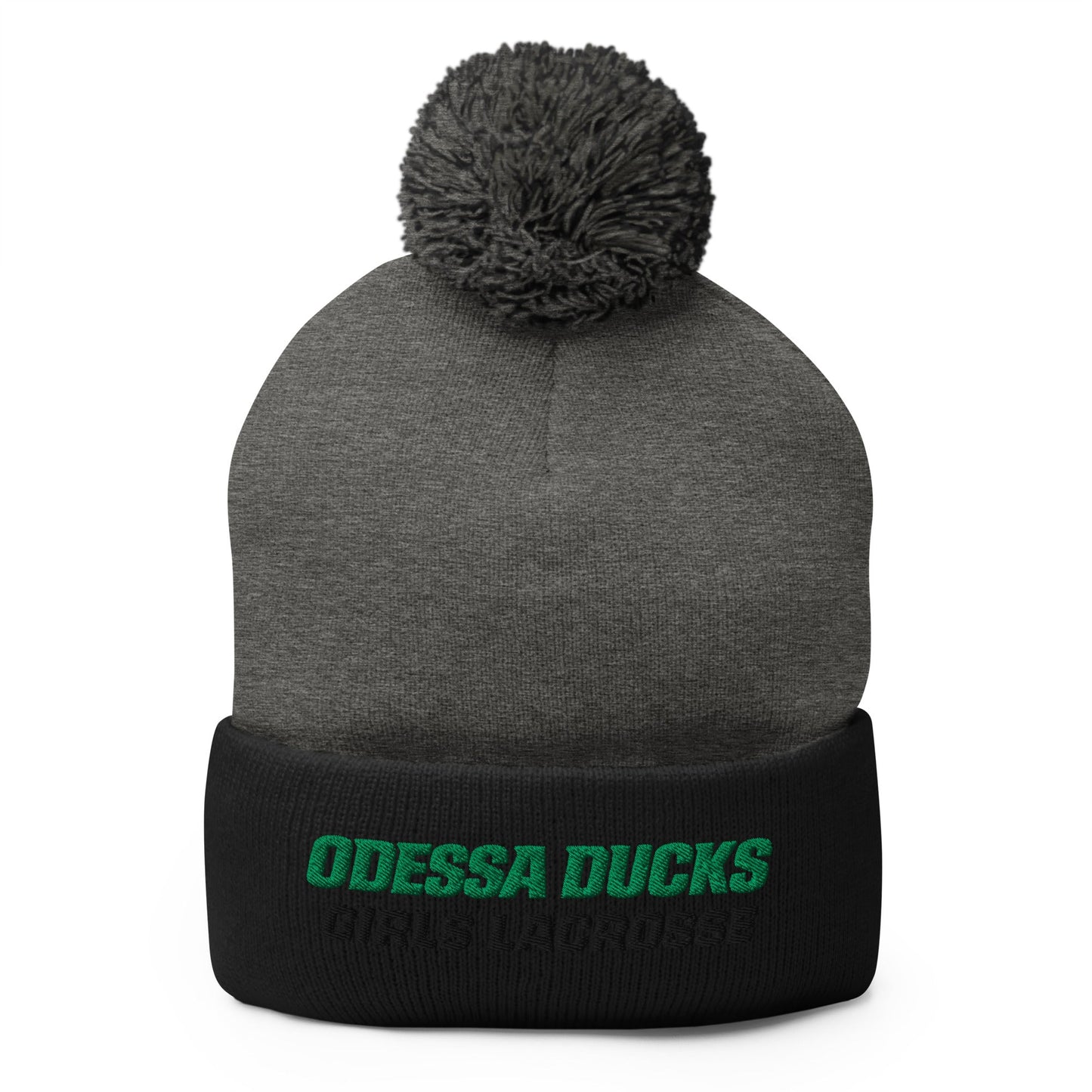 Pom - Pom Beanie | Odessa Girls Lacrosse | Duck Sticks Logo