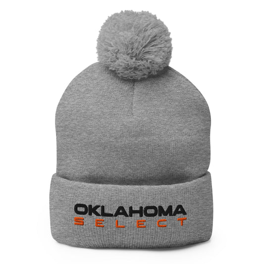 Pom - Pom Beanie | Oklahoma Select Ball | Script Logo