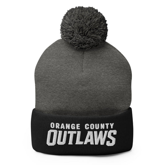 Pom-Pom Beanie | Orange County Outlaws | Vanguard Logo