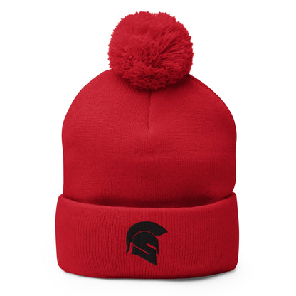 Pom - Pom Beanie | Owings Mills Spartans Baseball | Crest Logo