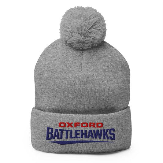 Pom - Pom Beanie | Oxford Battlehawks 13U | Raptor Logo
