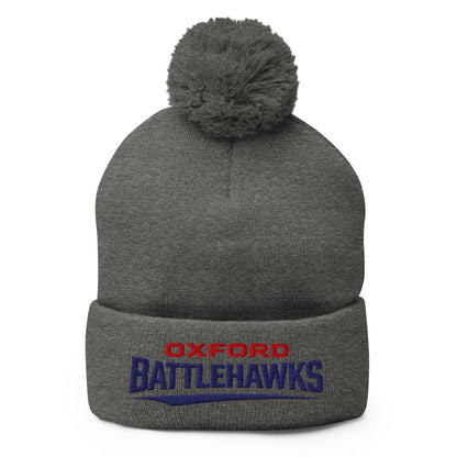Pom - Pom Beanie | Oxford Battlehawks 13U | Raptor Logo