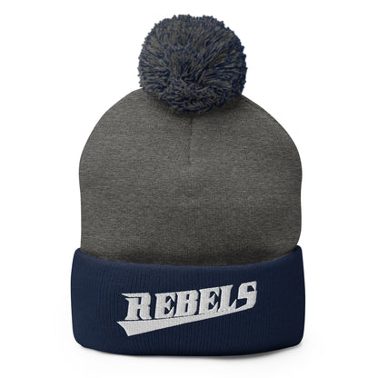 Pom - Pom Beanie | Oxford Rebels 12U | Alt Script Logo