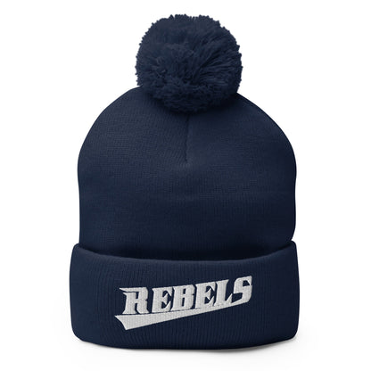 Pom - Pom Beanie | Oxford Rebels 12U | Alt Script Logo